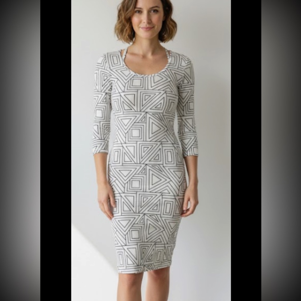 Geometric Patterned Dress